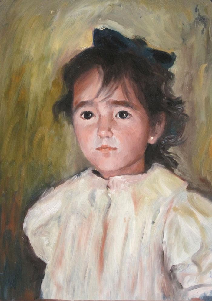 Child with white blouse Piria, María Olga
