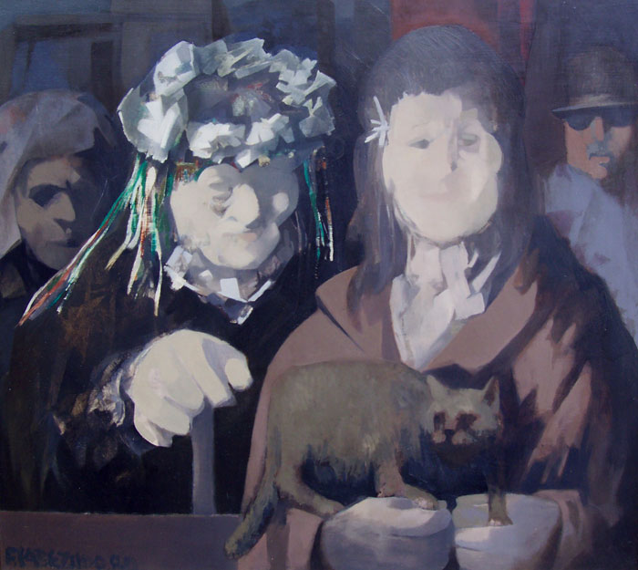 Women and cat Cabezudo, Fernando