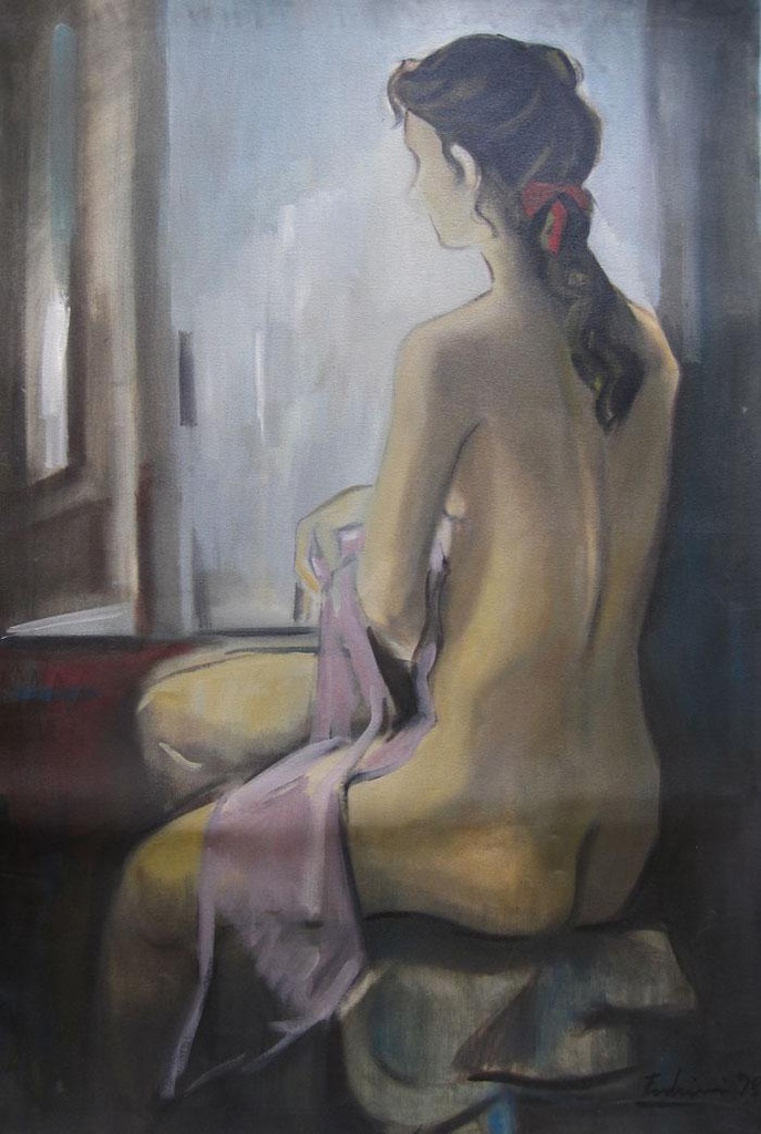 Desnudo en la ventana Fodrini, Evans