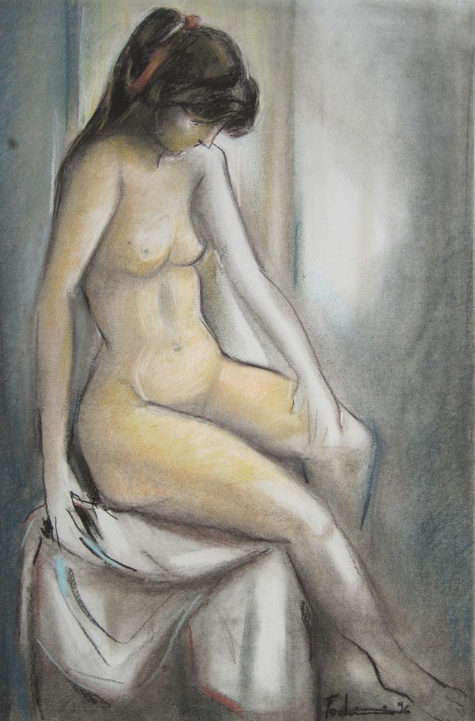 Desnudo en grises Fodrini, Evans