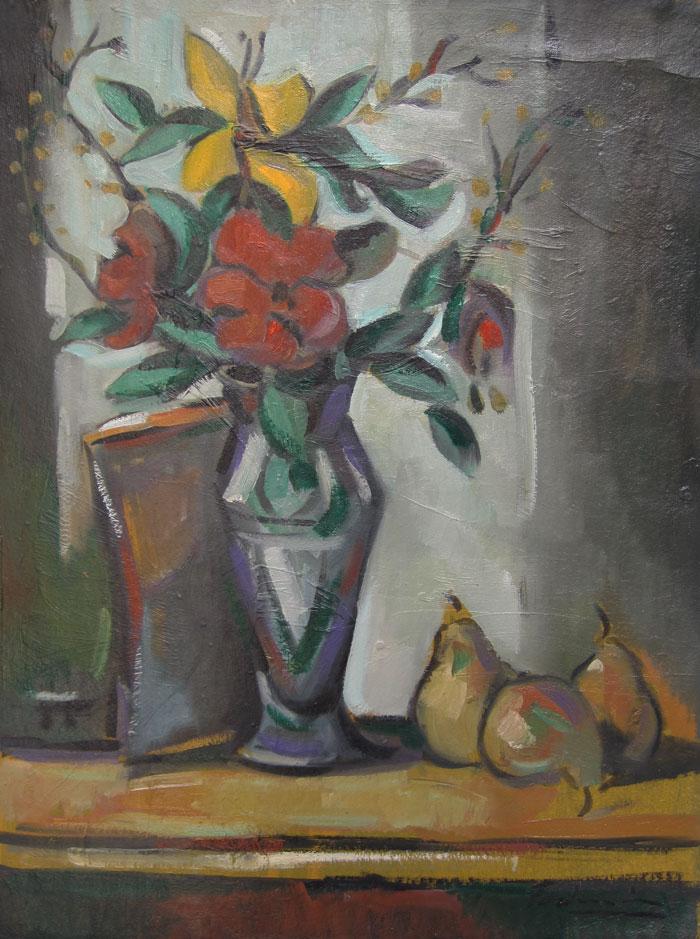 Still life with vase and pears Fodrini, Evans