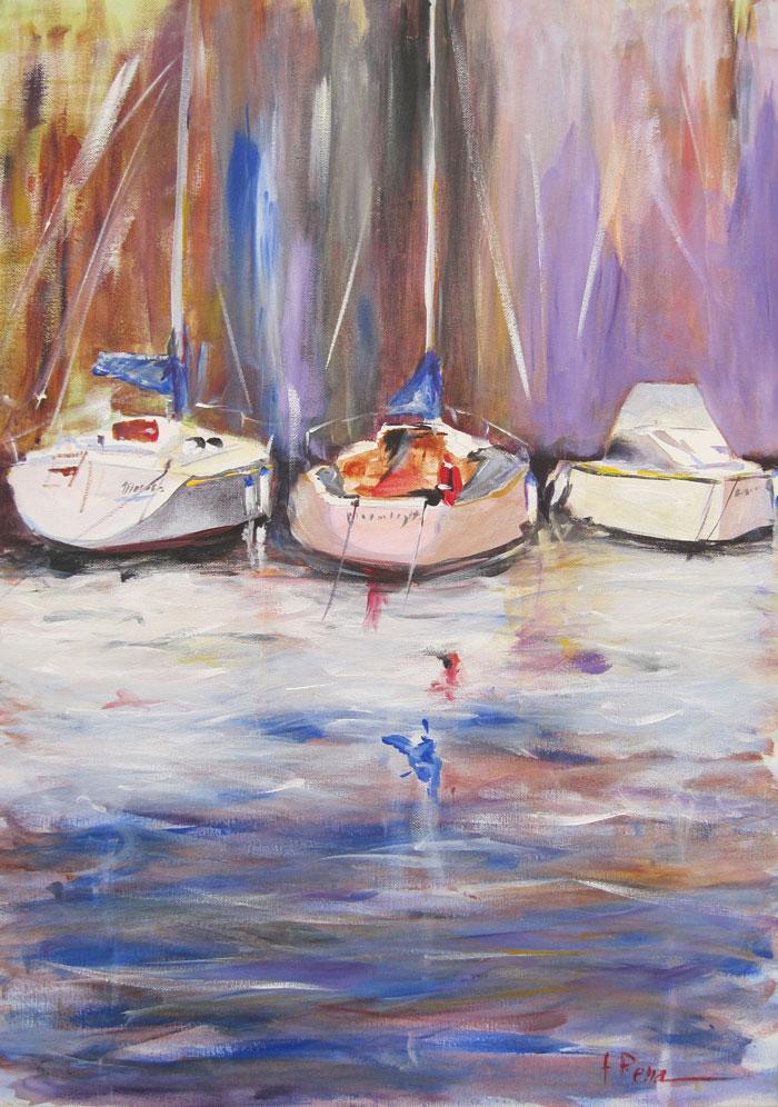 Sailboats III Pena, Fernando