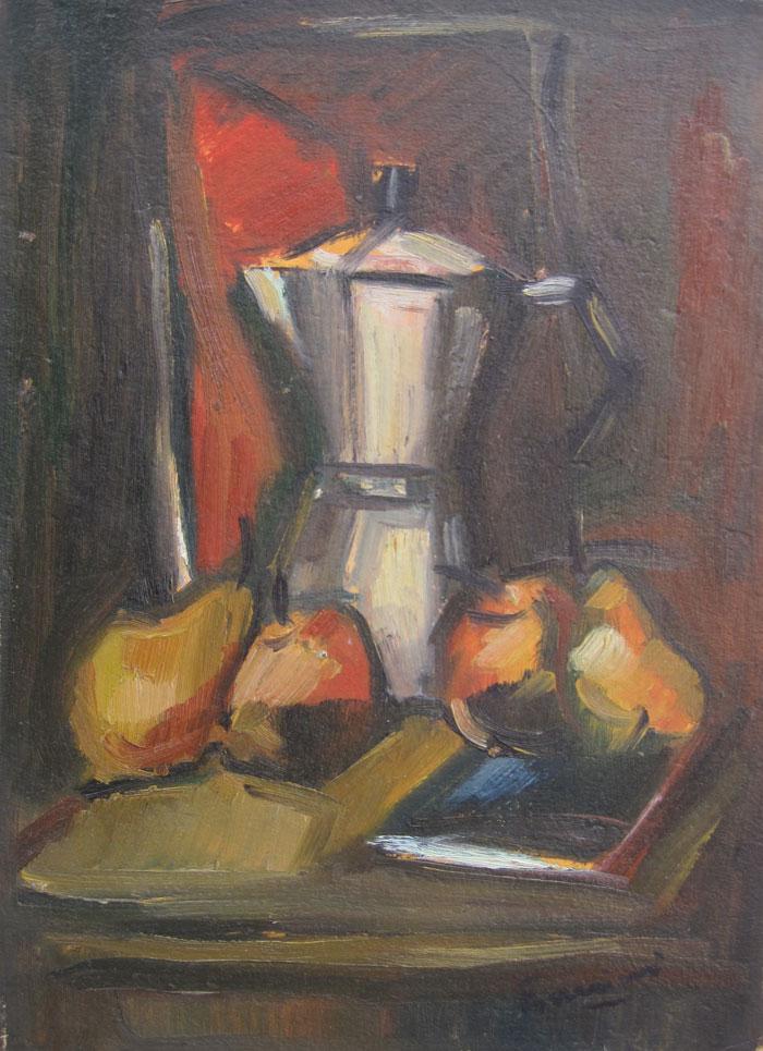 The with coffeepot Fodrini, Evans