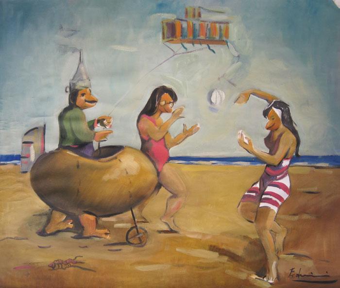 Allegory on the beach Fodrini, Evans