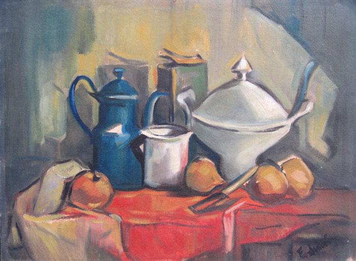 Still life with soup tureen Fodrini, Evans
