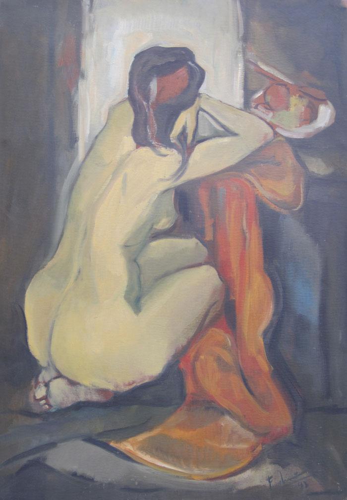 Desnudo en reposo Fodrini, Evans