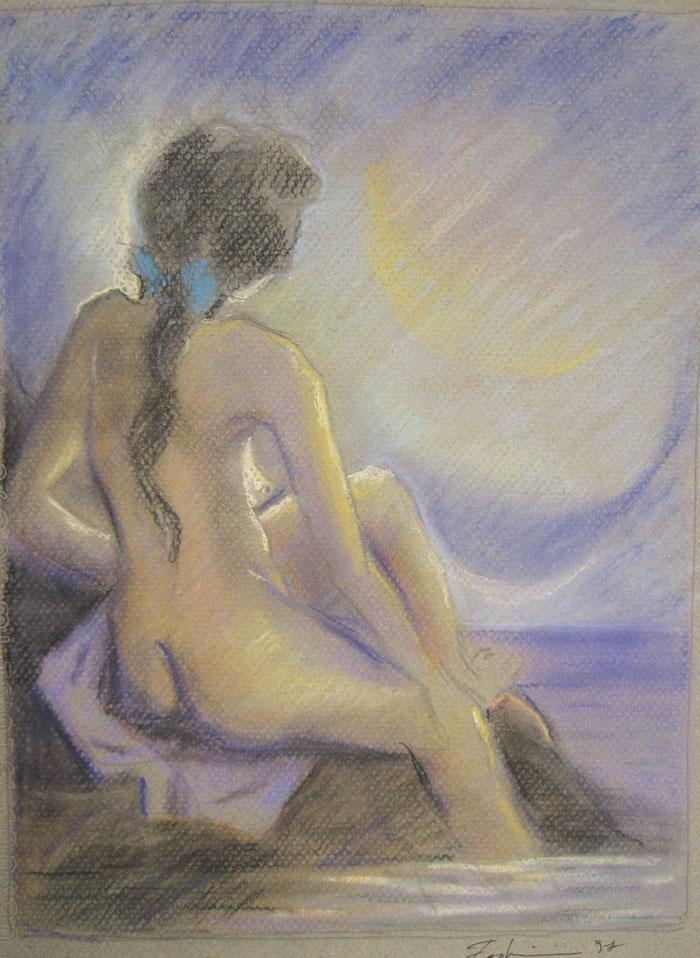 Desnudo y luna II Fodrini, Evans