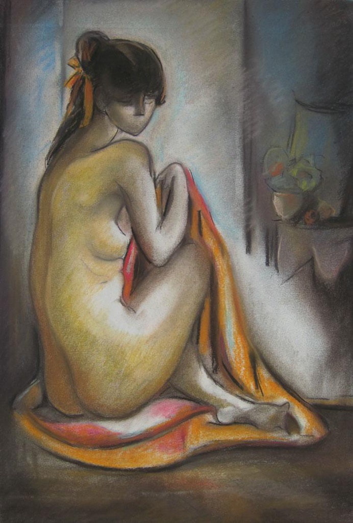 Desnudo naranja Fodrini, Evans