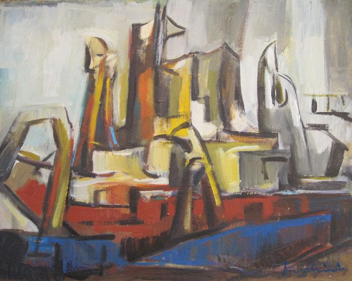 Port scene Fodrini, Evans