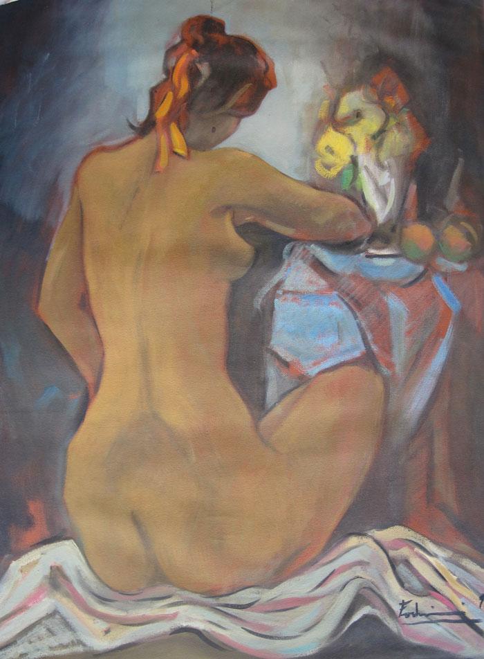 Desnudo con bodegón Fodrini, Evans