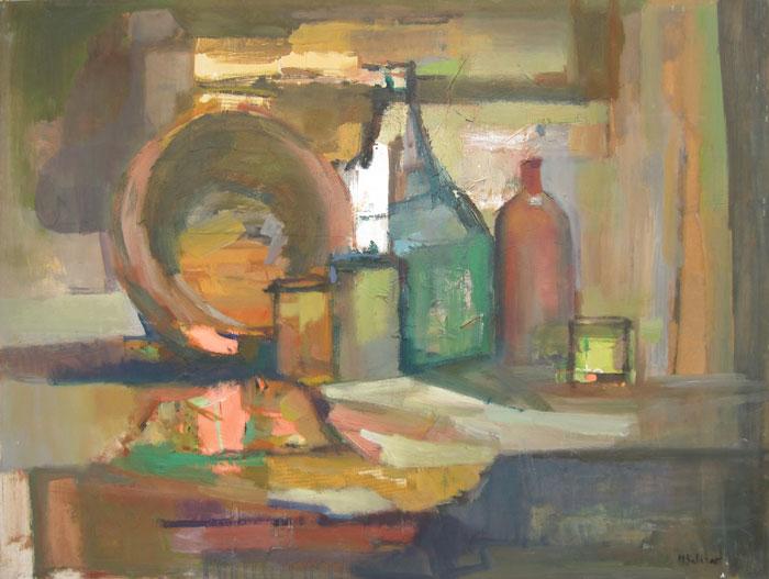 Still life with demijohn Salazar, Mercedes