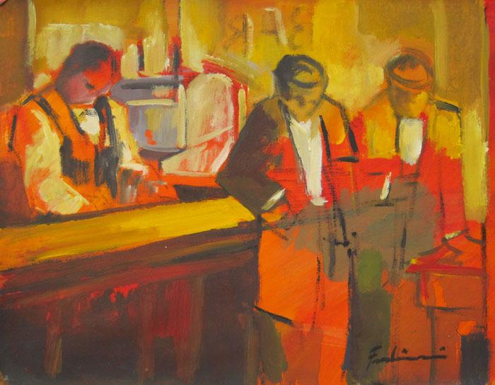 At the bar Fodrini, Evans