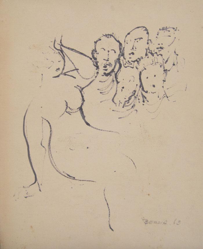 Desnudo y figuras  Berdía, Norberto