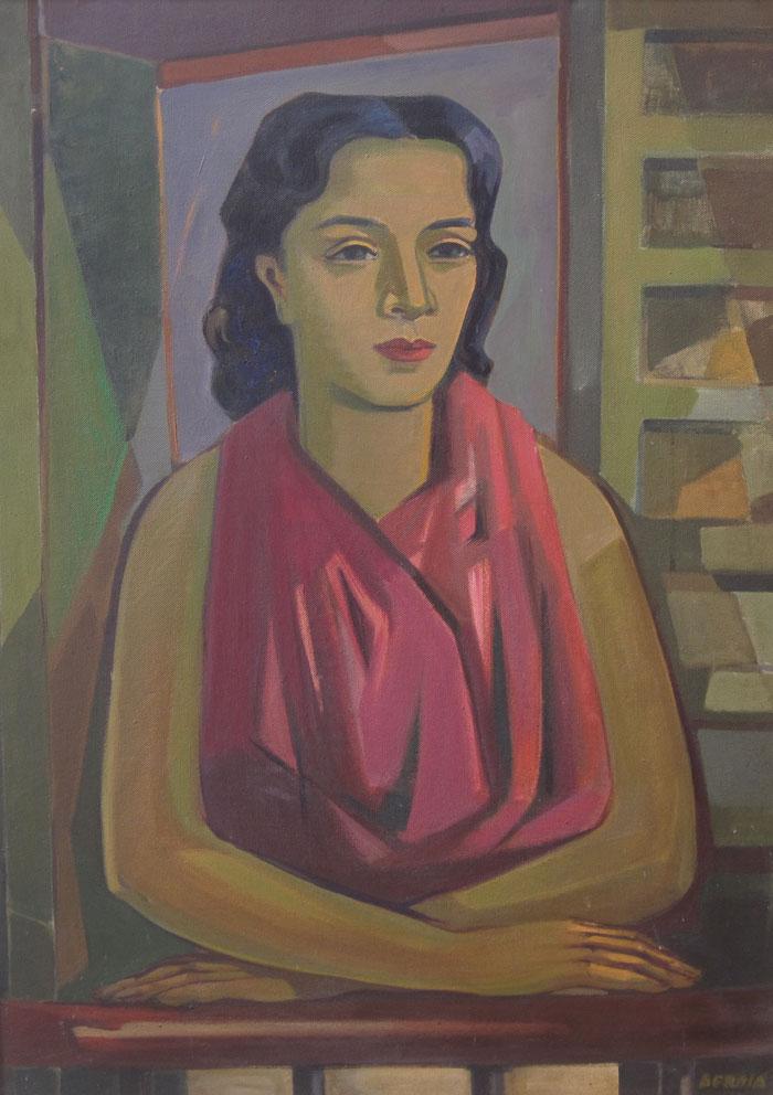 Woman at balcony Berdía, Norberto