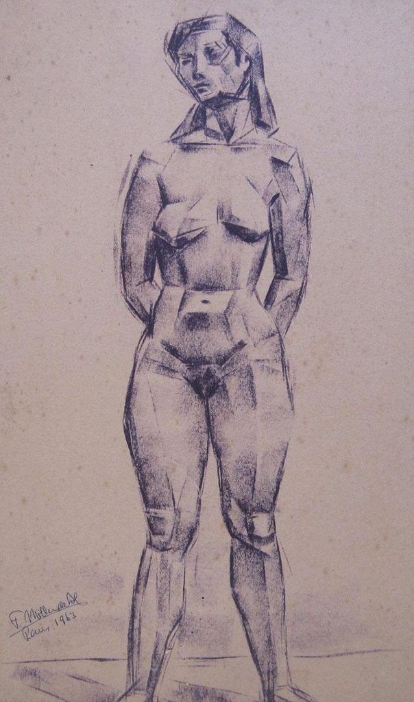 Cubist woman Möller de Berg, Federico