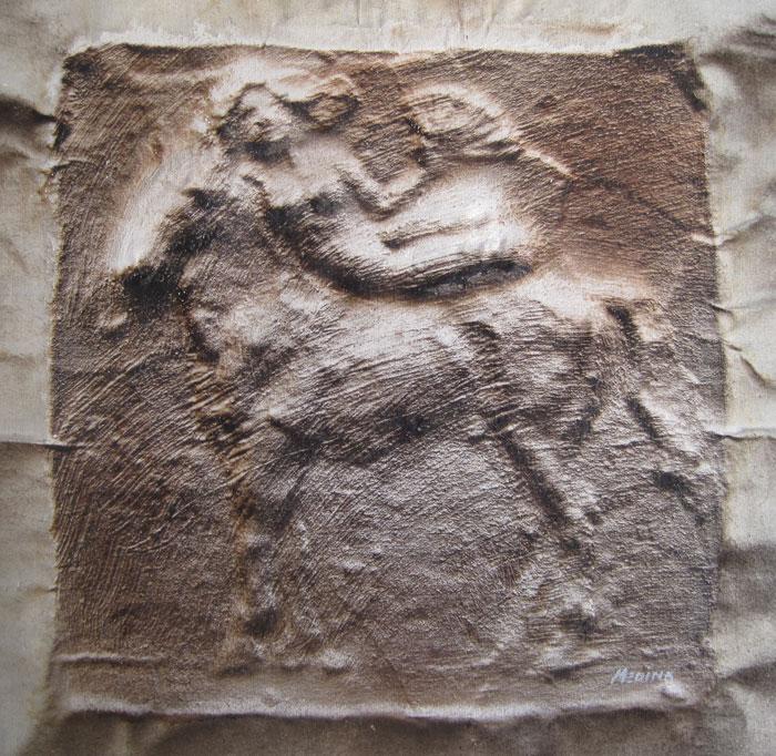 Woman and horse Medina, Enrique