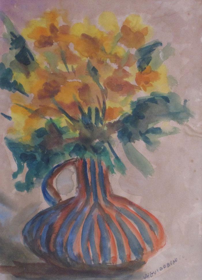 Vase with flowers Guidobono, Vicente Hugo
