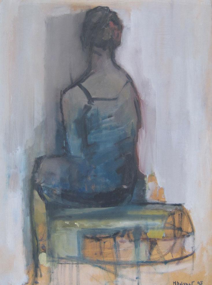 Sitting figure Salazar, Mercedes