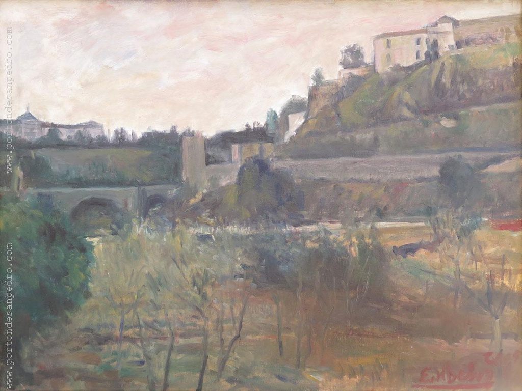 Paisaje con puente Ribeiro, Edgardo