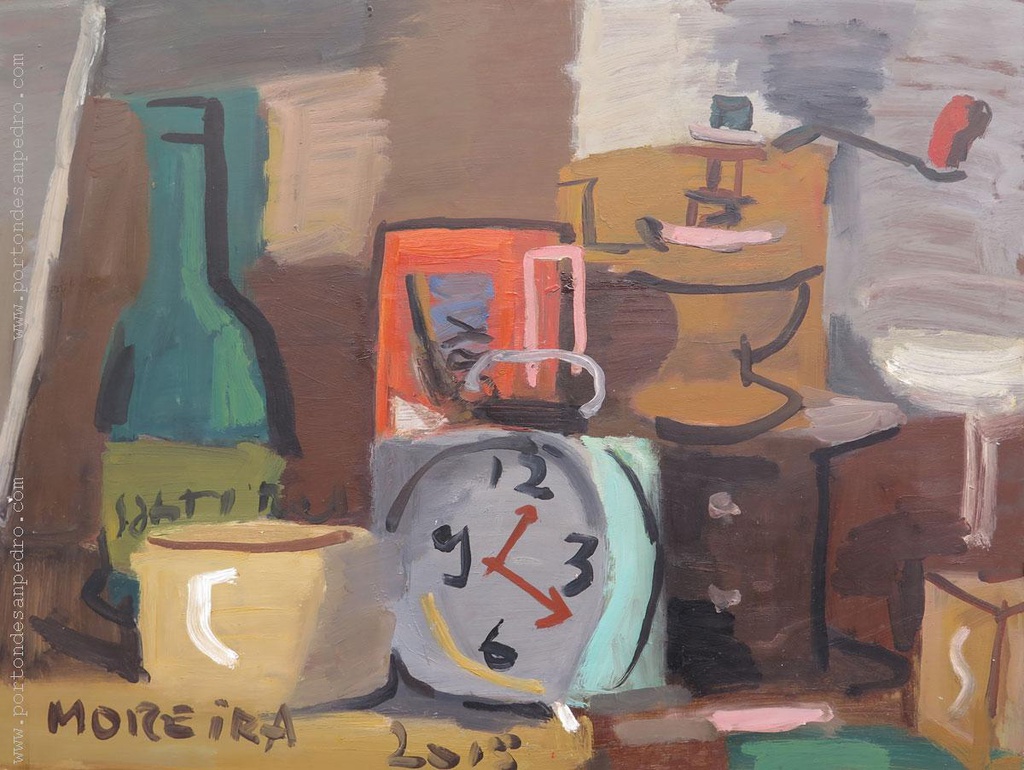 Still life with clock Moreira Cruz, William