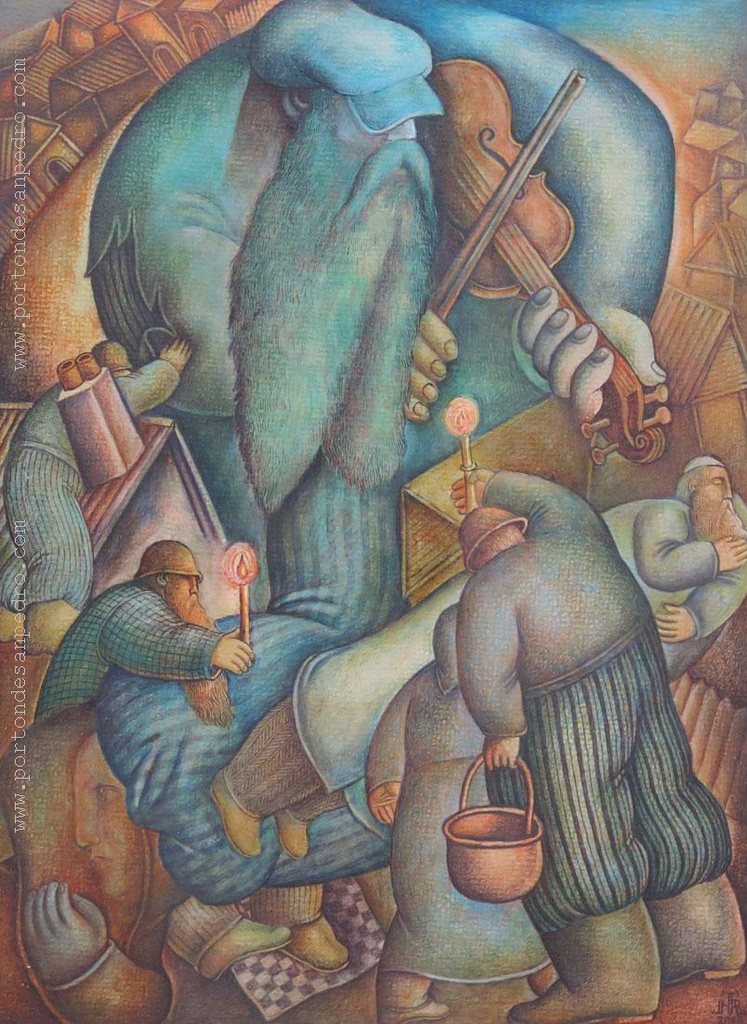 El violinista azul Romero, Nelson