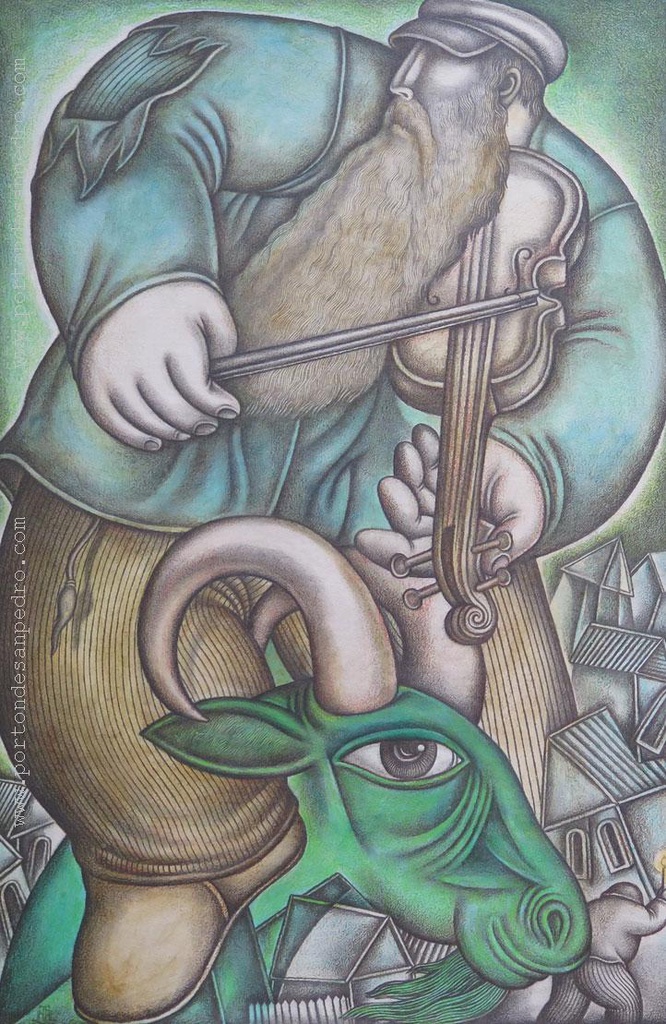 El violinista sobre la cabra Romero, Nelson