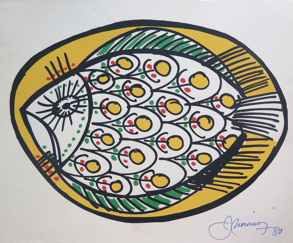 Fish drawing Nowinski, Jaime
