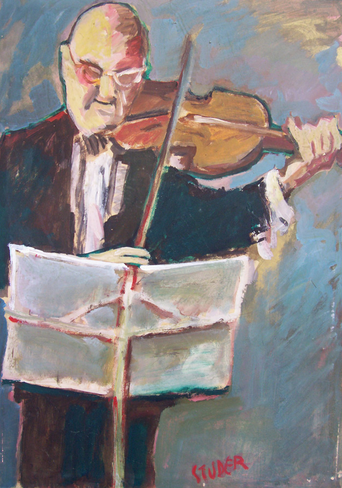 The violinist Studer, Edwin
