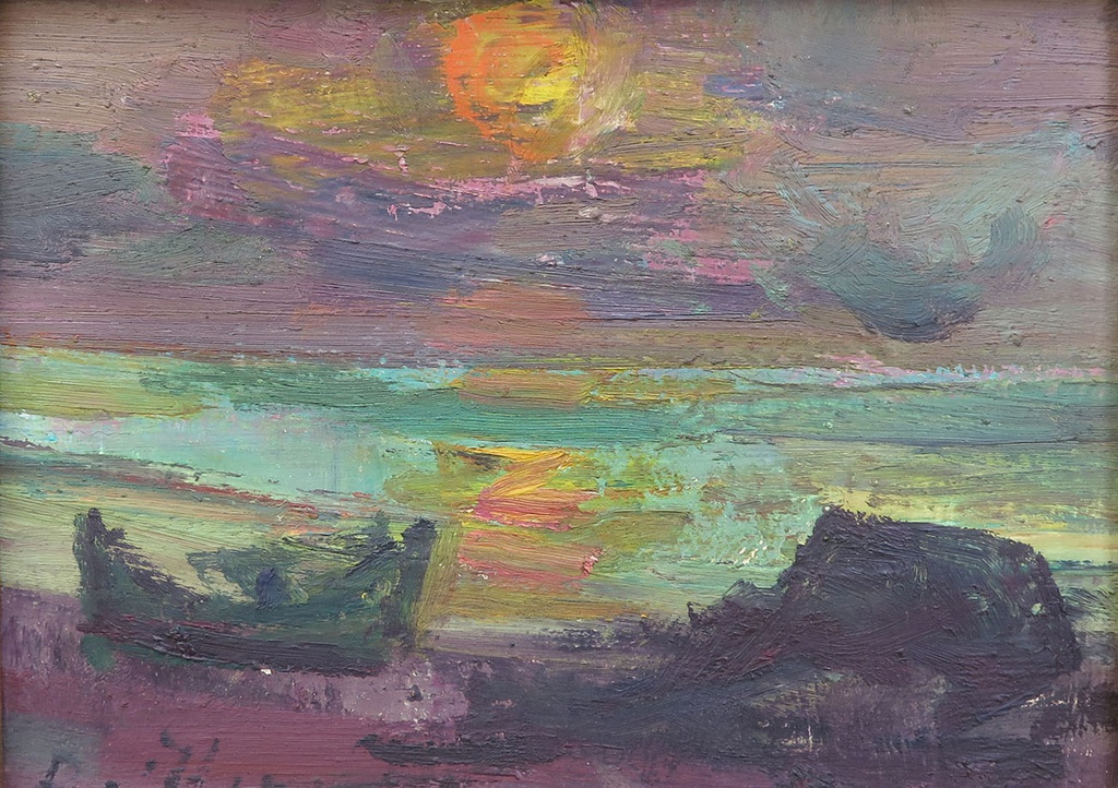 Sunset on the beach Baitler, Zoma
