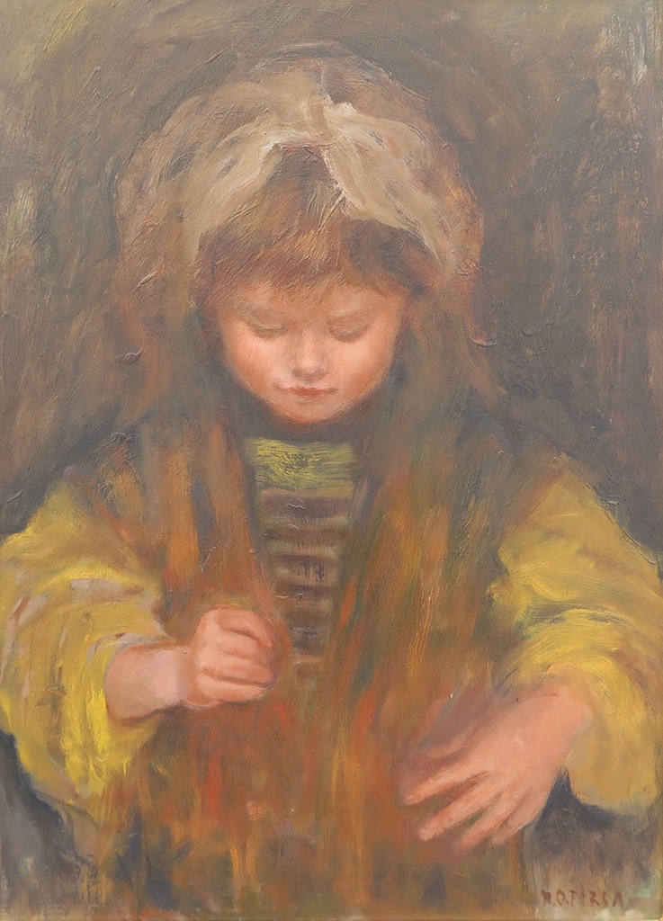 Niña en ocres Piria, María Olga