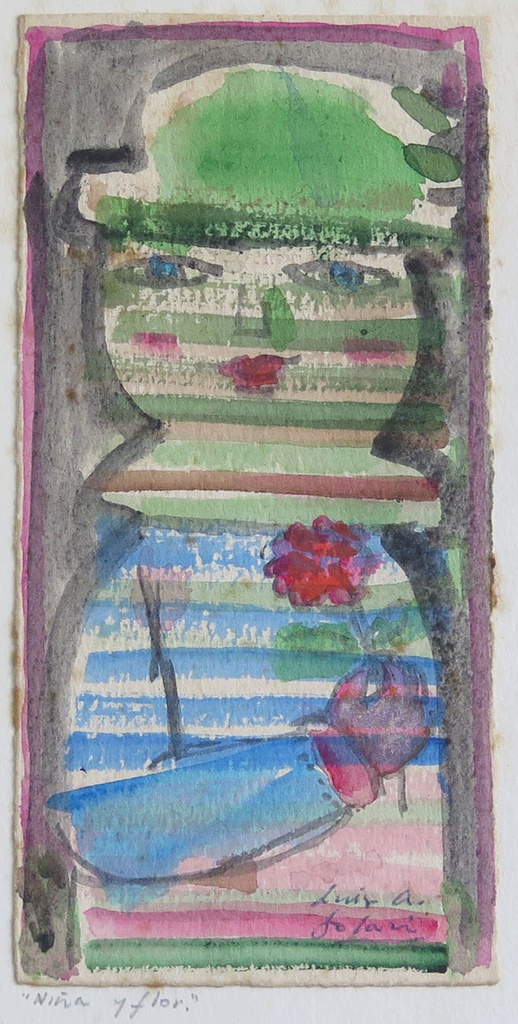 Girl and flower Solari, Luis Alberto