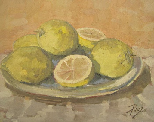 [9788] Bodegón con limones