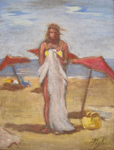 [10393] Mujer en la playa