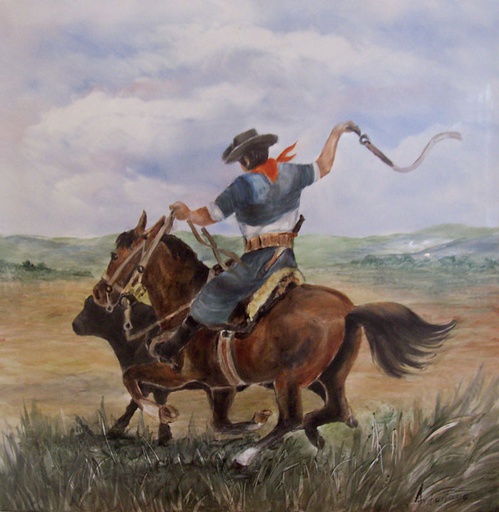 [8724] Gaucho on Horseback