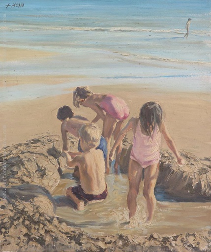 [8820] Children at beach