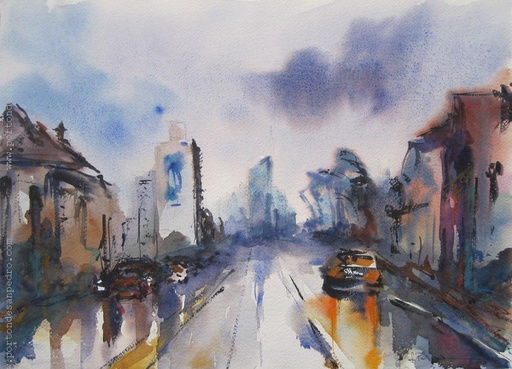 [12131] Montevideo en lluvia