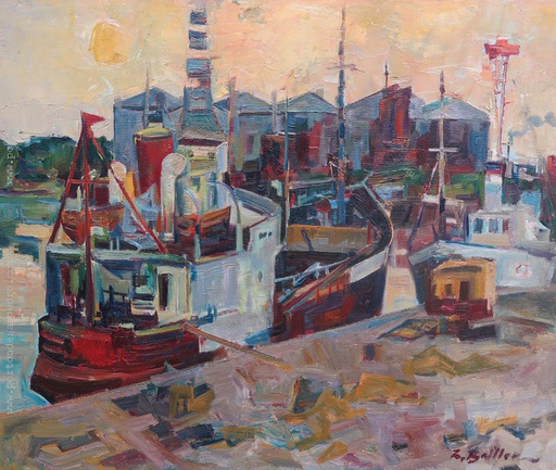 [12439] Evening at port