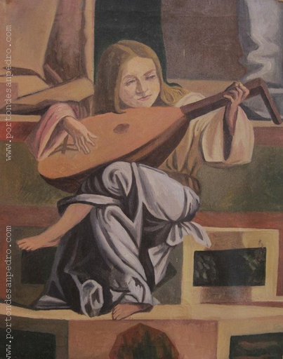[12690] The boy with mandolin