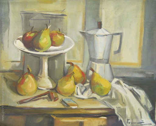 [12773] Still life with pears II