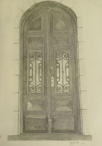[12975] Door of Alfredo Arocena's house