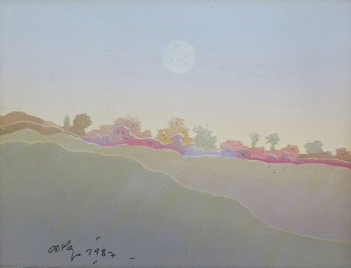[8078] Paisaje con luna