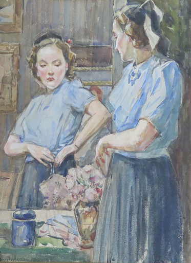 [8863] In front of the mirror