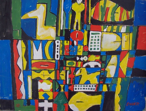 [9467] Constructivo en colores primarios II